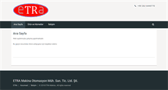 Desktop Screenshot of etramakina.com